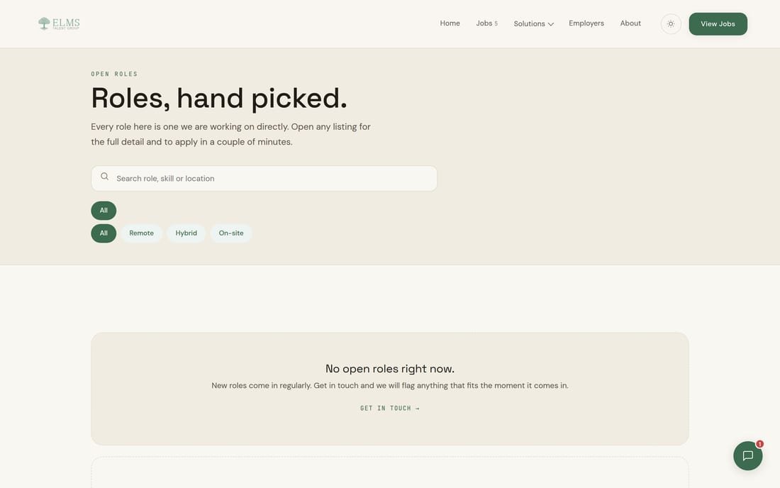 Elms Talent Group — Jobs