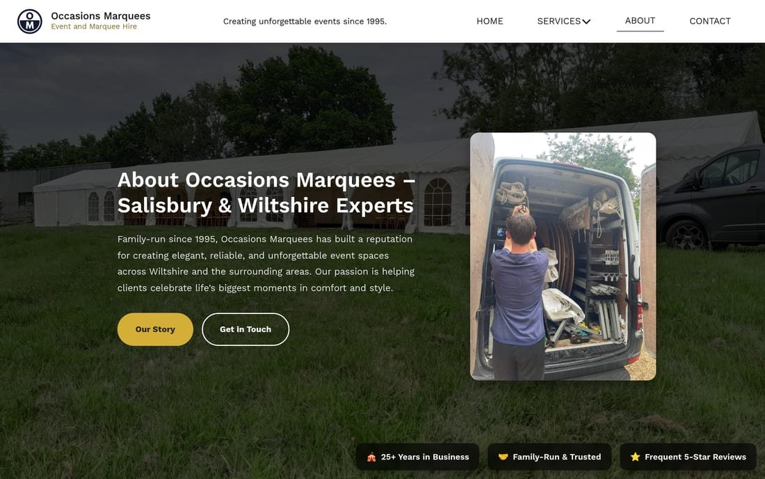 Occasions Marquees — About