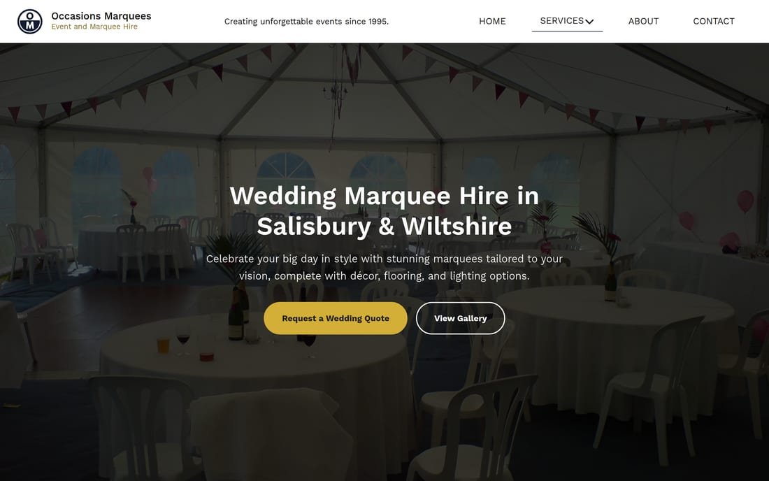 Occasions Marquees — Weddings